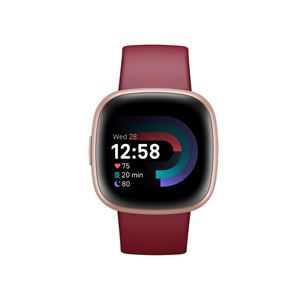 Fitbit Versa 4, beetroot/copper - Smart watch