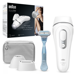 Braun Silk-expert Pro 3 IPL, white - IPL Hair Removal