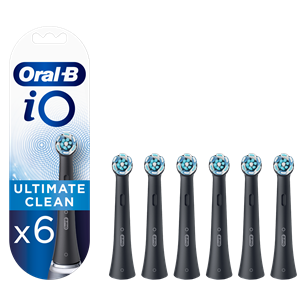 Braun Oral-B iO, 6 gab., melna - Uzgaļi elektriskajai zobu birstei IOCB-6BLACK