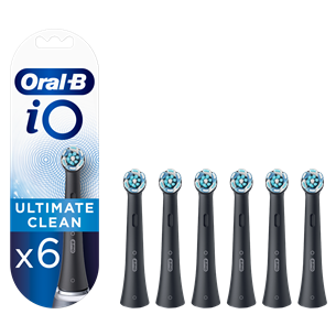 Braun Oral-B iO, 6 pcs, balck - Replacement brush heads for electric toothbrush Braun