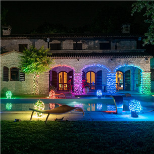 Twinkly Strings, 250 LED, IP44, 20 m, black - Smart Christmas Lights