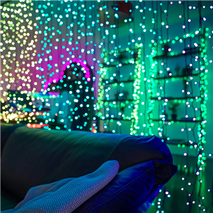 Twinkly Curtain, 210 LED, IP44 - Viedās ziemassvētku gaismas