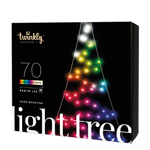 Twinkly Light Tree 2D, 100 LED, 2 m, IP44 - Viedās ziemassvētku gaismas TWWT050SPP-BEU
