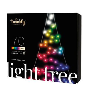 Twinkly Light Tree 2D, 100 LED, 2 m, IP44 - Viedās ziemassvētku gaismas