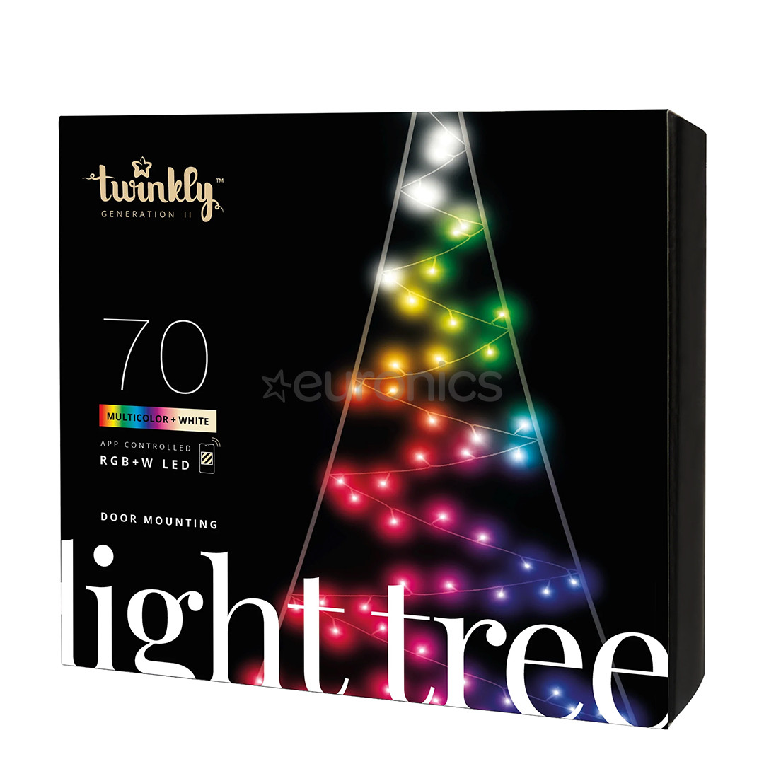 Twinkly Light Tree 2D, 100 LED, 2 m, IP44 - Viedās ziemassvētku gaismas