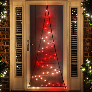Twinkly Light Tree 2D, 100 светодиодов, IP44, 2 м, черный - Умная рождественская елка