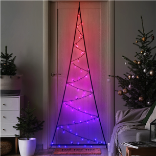 Twinkly Light Tree 2D, 100 светодиодов, IP44, 2 м, черный - Умная рождественская елка