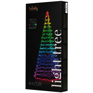 Twinkly Light Tree 3D, 750 LED, 4 m, IP44 - Viedās ziemassvētku gaismas TWP750SPP-BEU