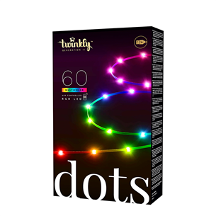 Twinkly Dots, 60 LED, IP20, 3 m - Viedā gaismas virtene