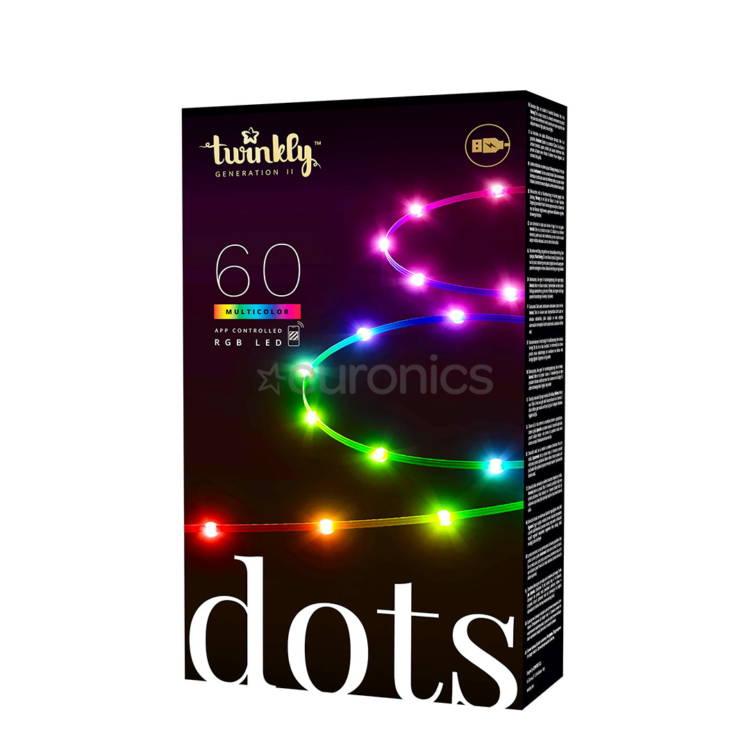 Twinkly Dots, 60 светодиодов, IP20, 3 м, белый - Умная светодиодная лента