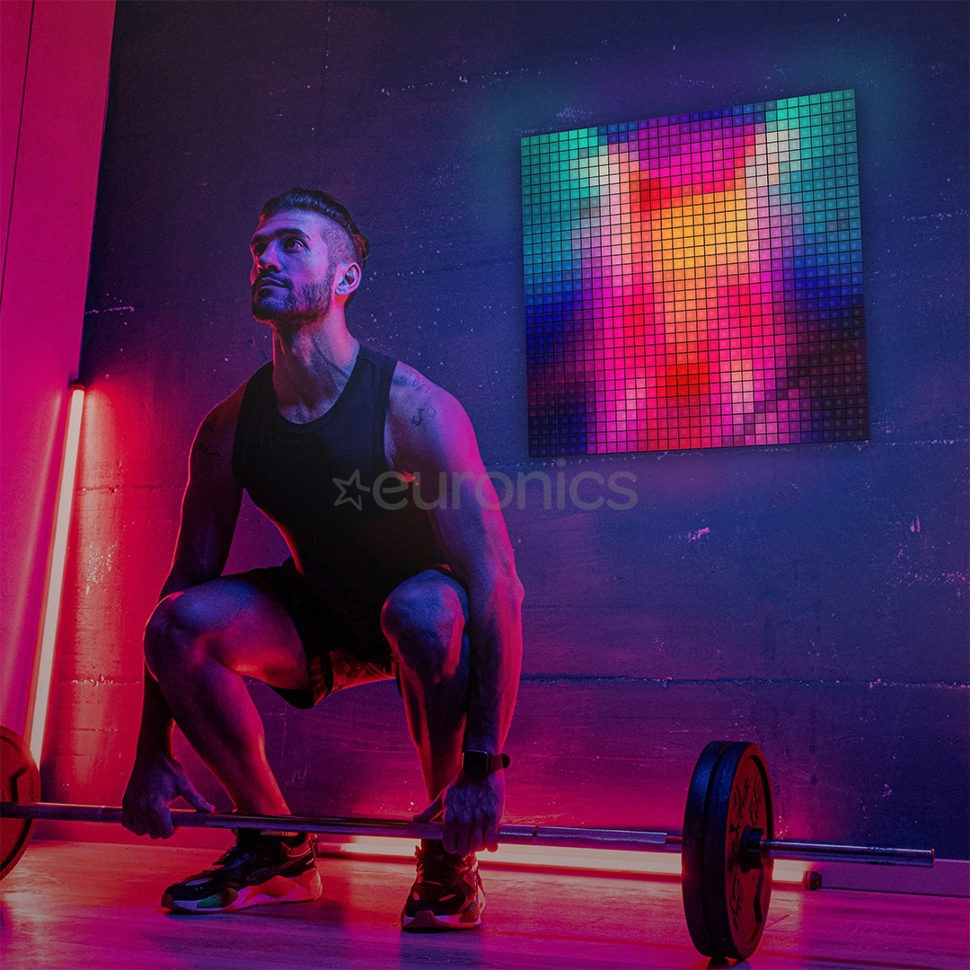 Twinkly Squares, 3 panels, IP20, black - Smart Light Wall Panels Expansion Pack