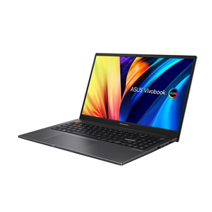 Asus Vivobook S 15, 15,6'', 3K, OLED, Ryzen 7, 16 ГБ, 1 ТБ, W11H, черный - Ноутбук