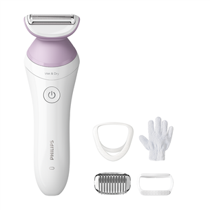 Philips Lady Shaver Series 8000, wet & dry, white - Cordless shaver