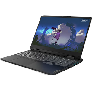 Lenovo IdeaPad Gaming 3 15IAH7, 15.6'' 120 Hz, i5, 8 GB, 512 GB, RTX3050, W11H, melna - Portatīvais dators 82S900M6LT