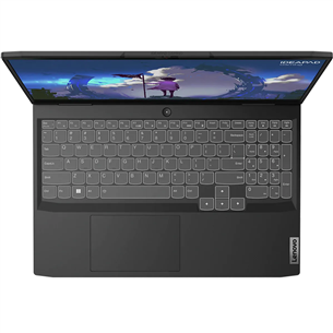 Lenovo IdeaPad Gaming 3 15IAH7, 15,6'', FHD, 120 Гц, i5, 8 ГБ, 512 ГБ, RTX 3050, ENG, черный - Ноутбук