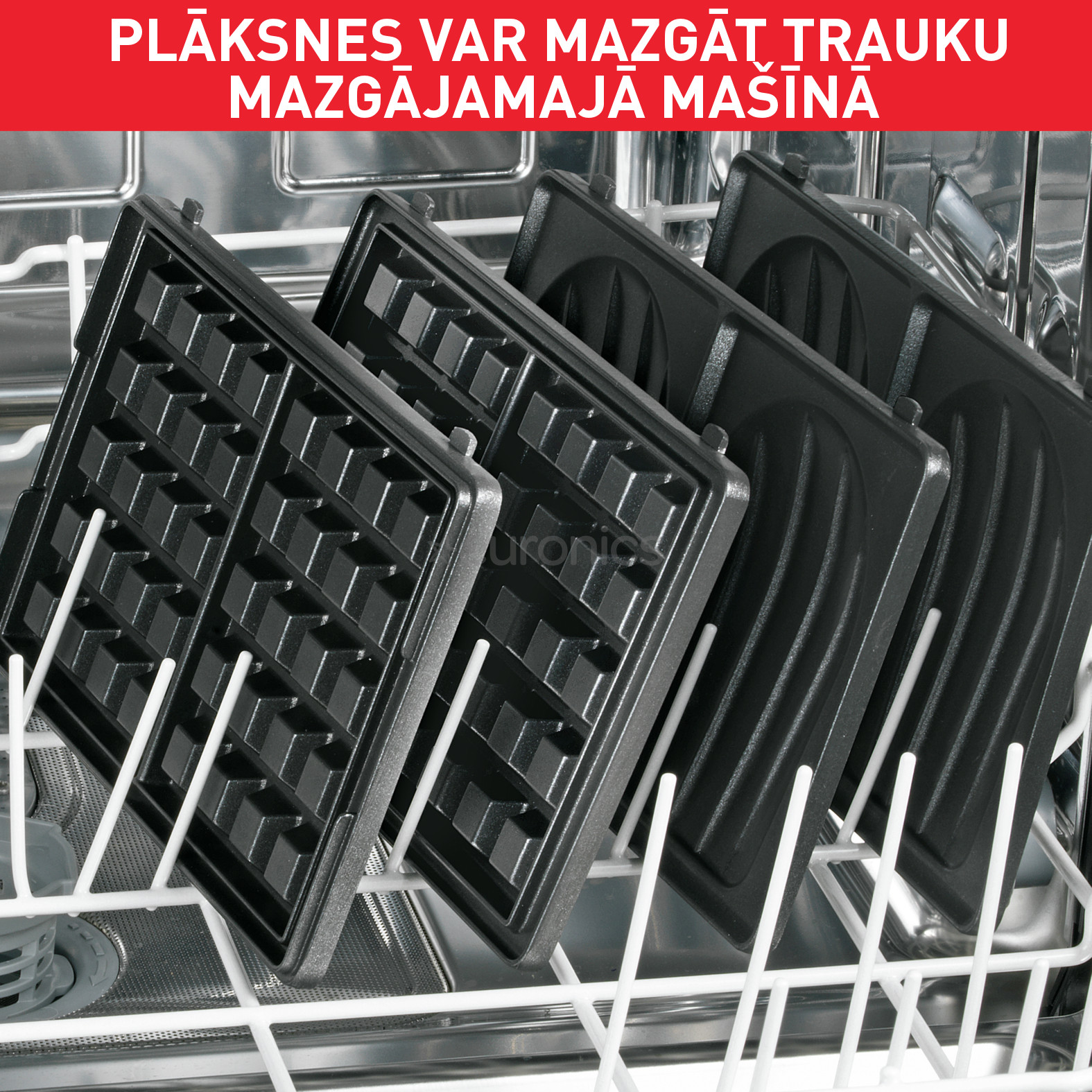 Tefal Snack Collection, 700 Вт, нерж. сталь - Контактный тостер со сменными панелями