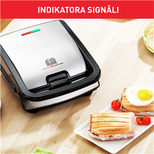 Tefal Snack Collection, 700 W, black/inox - Sandwich toaster with removable plates