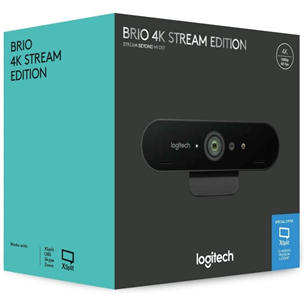 Logitech Brio 4K Stream Edition, 4K, черный - Веб-камера