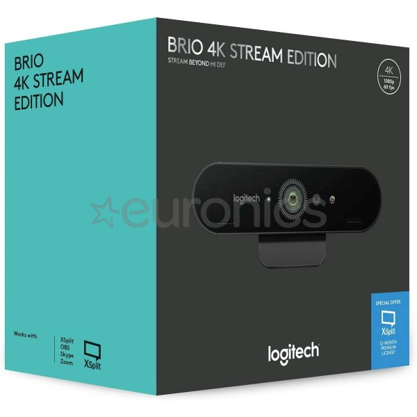 Vebkamera Brio 4K Stream Edition, Logitech