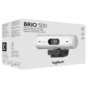 Logitech Brio 500, FHD, balta - Vebkamera