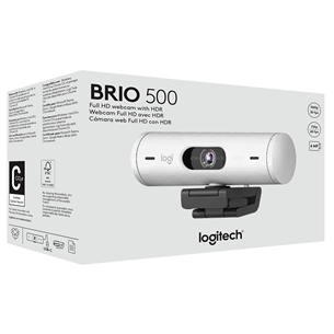 Logitech Brio 500, FHD, white - Webcam