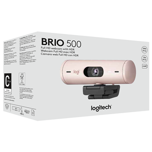 Logitech Brio 500, розовый - Веб-камера