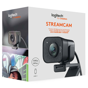 Logitech StreamCam, FHD, black - Webcam