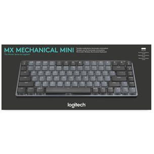 Logitech MX Mechanical Mini, Tactile, US, black - Wireless Mechanical Keyboard