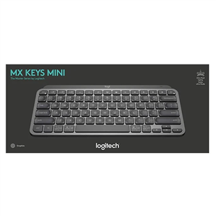 Logitech MX Keys Mini, RUS, melna - Bezvadu klaviatūra