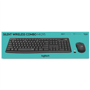 Logitech Slim Combo MK295, RUS, серый - Беспроводная клавиатура + мышь
