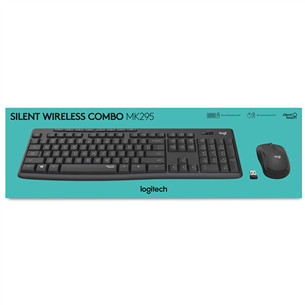Logitech Slim Combo MK295, SWE, melna - Bezvadu klaviatūra ar peli