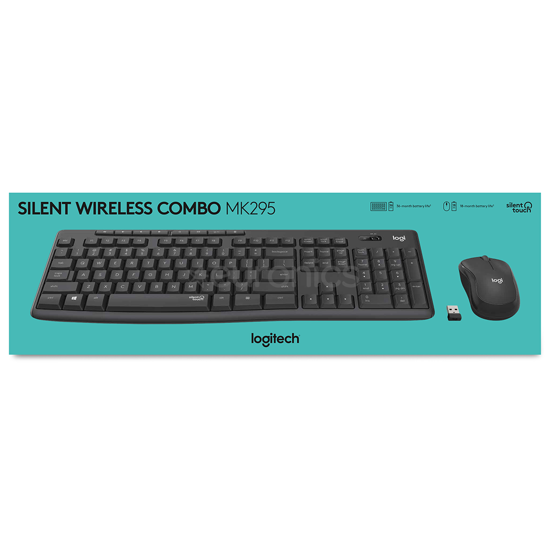 Logitech Slim Combo MK295, SWE, черный - Беспроводная клавиатура + мышь