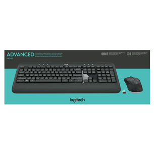 Logitech MK540, RUS, melna - Bezvadu klaviatūra ar peli