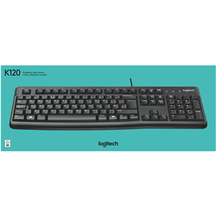 Logitech K120, RUS, melna - Klaviatūra