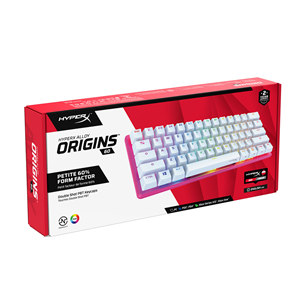 HyperX Alloy Origins 60 Pink, HyperX Red - Linear, US, розовый - Механическая клавиатура