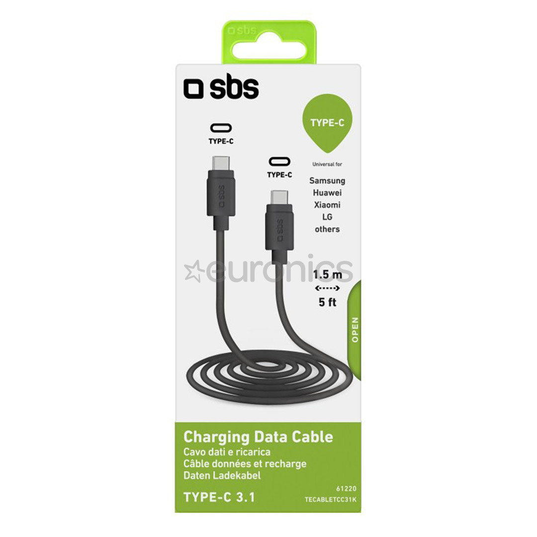 Кабель USB-C - USB-C 3.1 SBS (1,5 м)