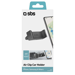 SBS Air-Vent Clip, черный - Автомобильный держатель для телефона