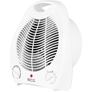 ECG, 2000 W, white - Fan heater TV30WHITE