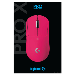 Logitech G Pro X, sarkana - Bezvadu datorpele