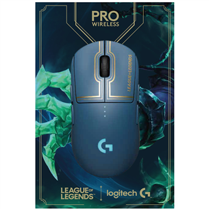 Logitech G Pro League of Legends Edition, optiskā, zila - Bezvadu datorpele