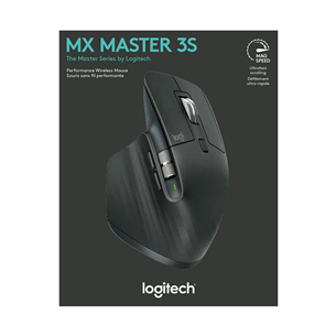 Logitech MX Master 3s, silent, black - Wireless Mouse