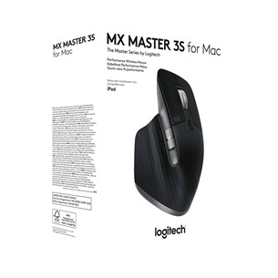 Logitech MX Master 3S, silent, black - Wireless Mouse for Mac
