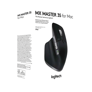 Logitech MX Master 3S for Mac, melna - Bezvadu datorpele