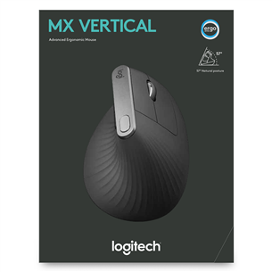 Logitech MX Vertical Advanced Ergonomic, black - Wireless Laser Mouse