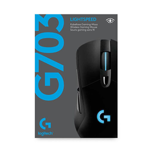 Logitech G703 LightSpeed, melna - Bezvadu datorpele