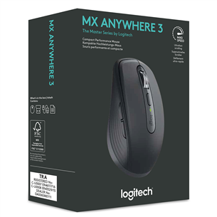 Logitech MX Anywhere 3, melna - Bezvadu datorpele