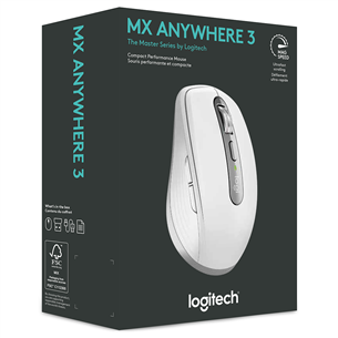 Logitech MX Anywhere 3, balta - Bezvadu datorpele