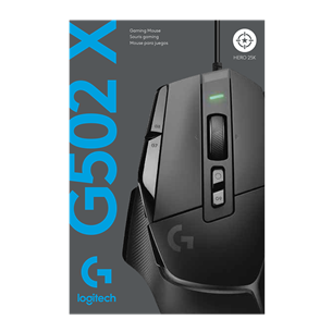 Logitech G502 X, optiskā, melna - Datorpele ar vadu