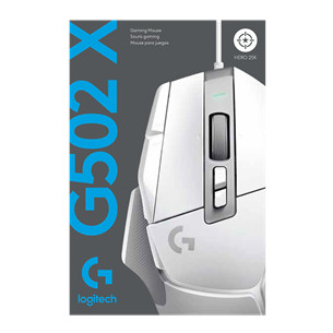 Logitech G502 X, optiskā, balta - Datorpele ar vadu