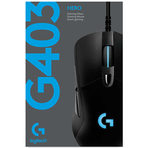 Logitech G403 Hero, черный - Проводная оптическая мышь